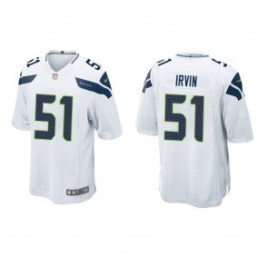 Men's Seattle Seahawks Bruce Irvin White Game Jersey