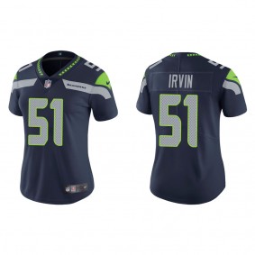 Women's Seattle Seahawks Bruce Irvin Navy Vapor Limited Jersey