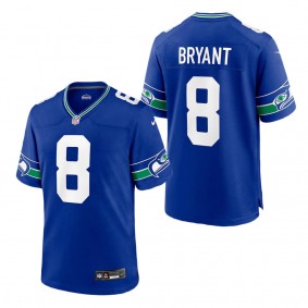 Men's Seattle Seahawks Coby Bryant Royal Throwback Player Game Jersey