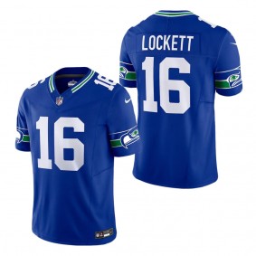 Men's Seattle Seahawks Tyler Lockett Royal Throwback Vapor F.U.S.E. Limited Jersey