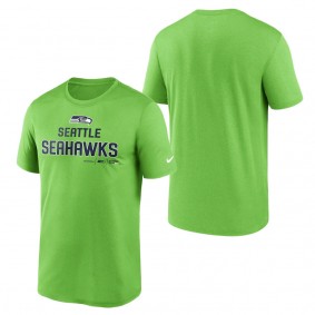 Men's Seattle Seahawks Nike Neon Green Legend Community Performance T-Shirt