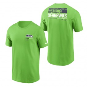 Men's Seattle Seahawks Neon Green Team Incline T-Shirt