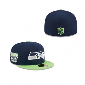 Seattle Seahawks Throwback Hidden 59FIFTY Fitted Hat