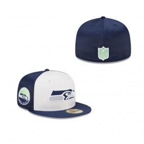 Seattle Seahawks Throwback Satin 59FIFTY Fitted Hat