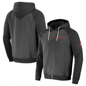 Tampa Bay Buccaneers NFL x Darius Rucker Raglan Full-Zip Hoodie Pewter