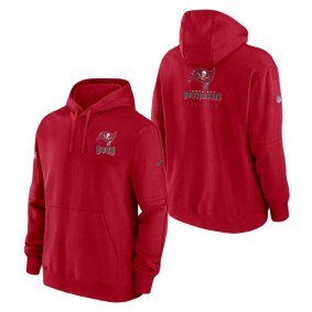 Men's Tampa Bay Buccaneers Nike Red Sideline Club Fleece Pullover Hoodie