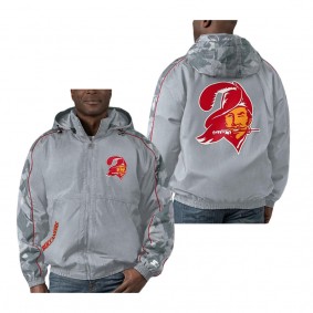 Men's Tampa Bay Buccaneers Starter Gray Thursday Night Gridiron Throwback Full-Zip Jacket