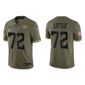 Walker Little Jacksonville Jaguars Olive 2022 Salute To Service Limited Jersey