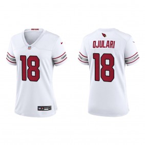 Women's Arizona Cardinals B.J. Ojulari White 2023 NFL Draft Game Jersey