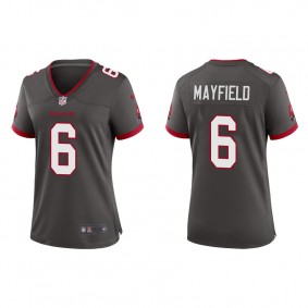 Women's Tampa Bay Buccaneers Baker Mayfield Pewter Alternate Game Jersey