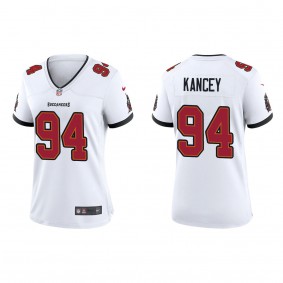 Women's Tampa Bay Buccaneers Calijah Kancey White 2023 NFL Draft Game Jersey