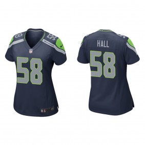 Women's Seattle Seahawks Derick Hall Navy 2023 NFL Draft Game Jersey