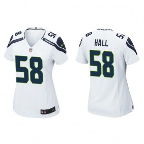 Women's Seattle Seahawks Derick Hall White 2023 NFL Draft Game Jersey