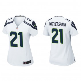 Women's Seattle Seahawks Devon Witherspoon White 2023 NFL Draft Game Jersey