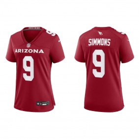 Women's Arizona Cardinals Isaiah Simmons Cardinal Game Jersey