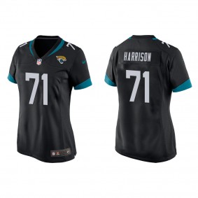 Women's Jacksonville Jaguars Anton Harrison Black 2023 NFL Draft Game Jersey