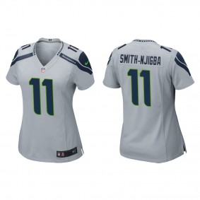 Women's Seattle Seahawks Jaxon Smith-Njigba Gray 2023 NFL Draft Game Jersey