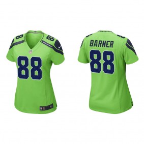 Women's A.J. Barner Seattle Seahawks Neon Green Game Jersey