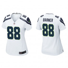 Women's A.J. Barner Seattle Seahawks White Game Jersey