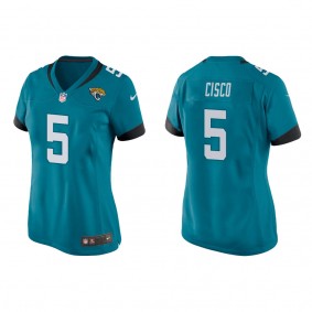 Women's Jacksonville Jaguars Andre Cisco Teal Game Jersey