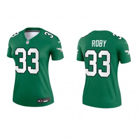 Women's Bradley Roby Eagles Kelly Green Alternate Legend Jersey