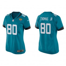 Women's Brian Thomas Jr. Jacksonville Jaguars Teal Game Jersey