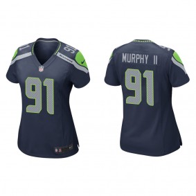 Women's Byron Murphy II Seattle Seahawks Navy Game Jersey