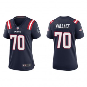 Women's Caedan Wallace New England Patriots Navy Game Jersey