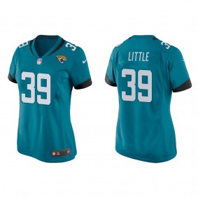 Women's Cam Little Jacksonville Jaguars Teal Game Jersey