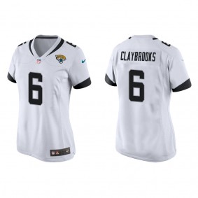 Women's Jacksonville Jaguars Chris Claybrooks White Game Jersey