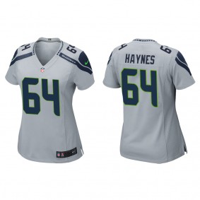 Women's Christian Haynes Seattle Seahawks Gray Game Jersey