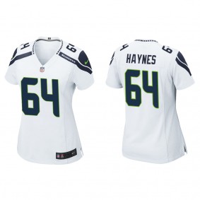 Women's Christian Haynes Seattle Seahawks White Game Jersey