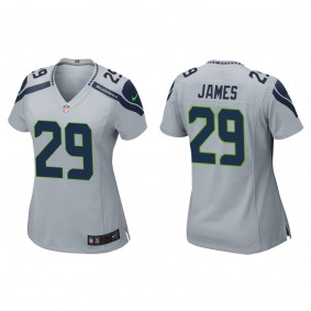 Women's D.J. James Seattle Seahawks Gray Game Jersey