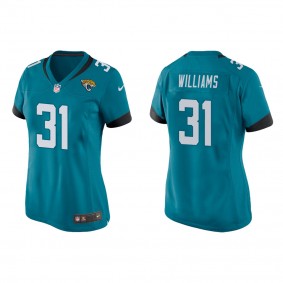 Women's Darious Williams Jacksonville Jaguars Teal Game Jersey