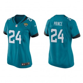 Women's Deantre Prince Jacksonville Jaguars Teal Game Jersey