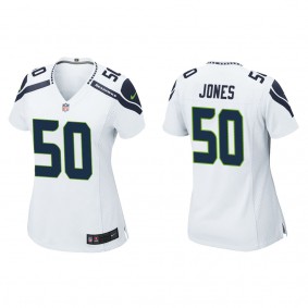 Women's Seattle Seahawks Dre'mont Jones White Game Jersey