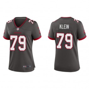 Women's Elijah Klein Tampa Bay Buccaneers Pewter Alternate Game Jersey