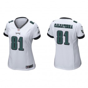 Women's Philadelphia Eagles Grant Calcaterra White Game Jersey