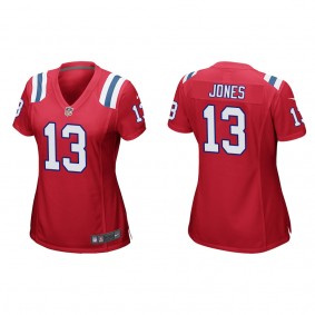 Women's New England Patriots Jack Jones Red Game Jersey