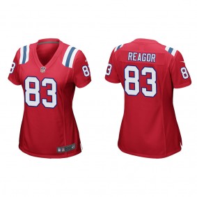 Women's New England Patriots Jalen Reagor Red Game Jersey