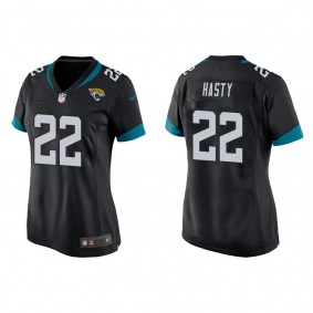 Women's Jacksonville Jaguars JaMycal Hasty Black Game Jersey