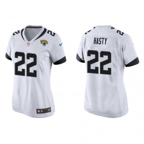 Women's Jacksonville Jaguars JaMycal Hasty White Game Jersey