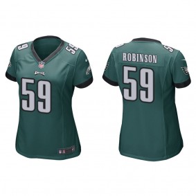 Women's Philadelphia Eagles Janarius Robinson Green Game Jersey