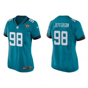 Women's Jordan Jefferson Jacksonville Jaguars Teal Game Jersey