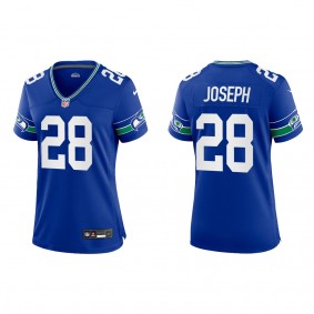 Women's Seattle Seahawks Kelvin Joseph Royal Throwback Game Jersey