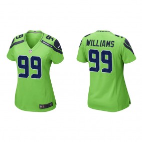 Women's Seattle Seahawks Leonard Williams Neon Green Game Jersey