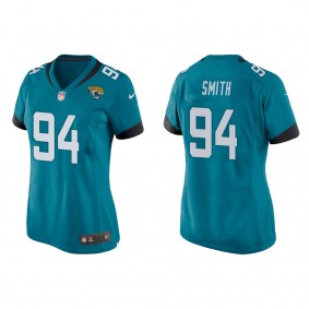 Women's Maason Smith Jacksonville Jaguars Teal Game Jersey