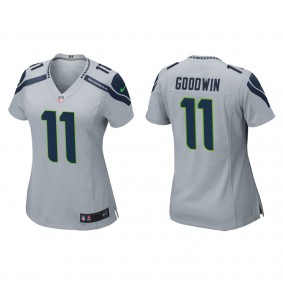 Women's Seattle Seahawks Marquise Goodwin Gray Game Jersey