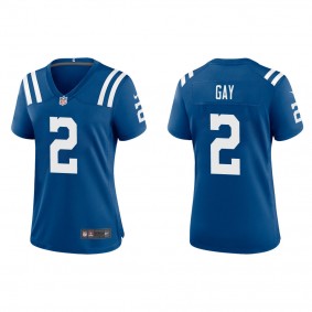 Women's Matt Gay Indianapolis Colts Royal Game Jersey