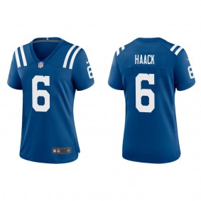 Women's Indianapolis Colts Matt Haack Royal Game Jersey